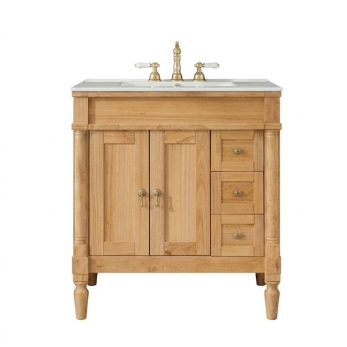 Virubi 30 Mid Century Modern Bathroom Vanity with Sink